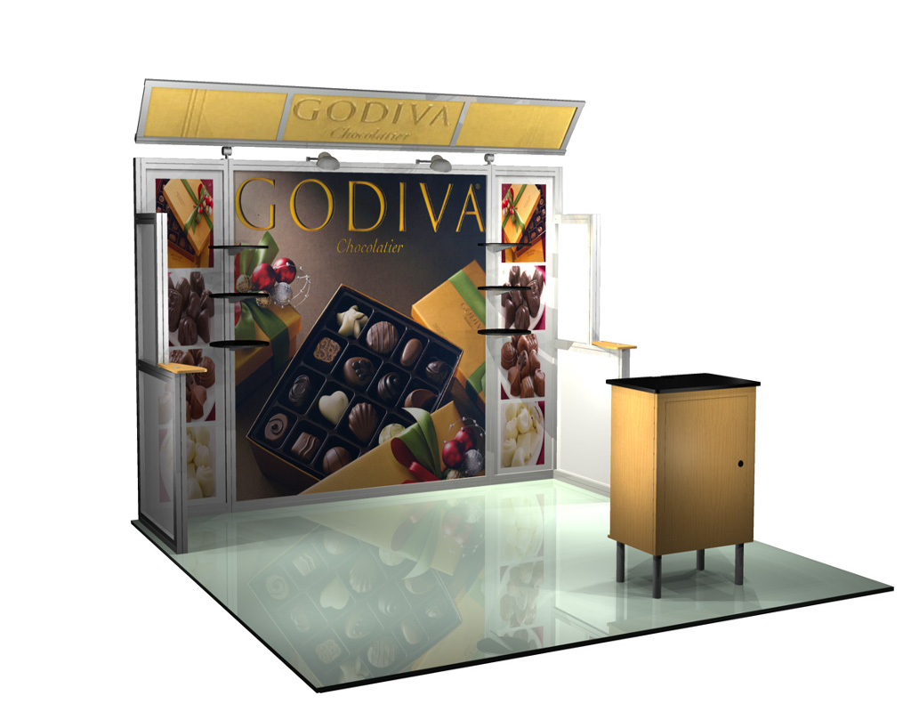Godiva Modular Trade Show Display 10'